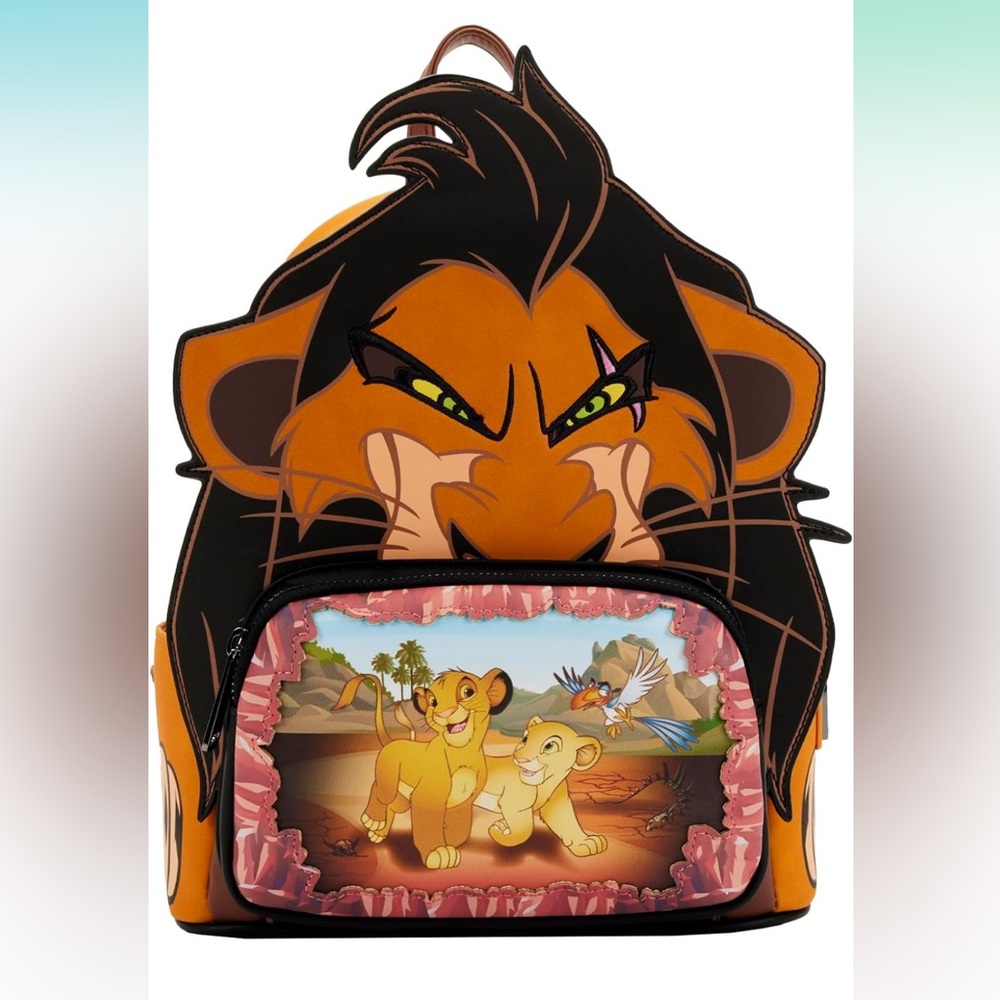 Loungefly DISNEY LION KING VILLAINS SCENE SCAR MINI BACKPACK